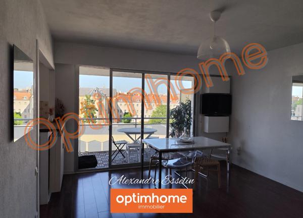 Superbe studio de 36,55 m² avec balcon panoramique – Nancy Centre