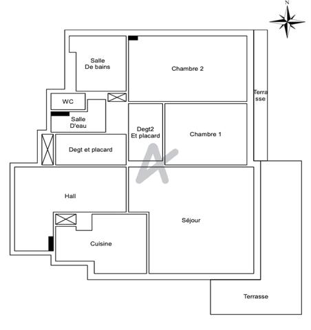 CANNES, MONTFLEURY - APPARTEMENT 3 PIECES À RENOVER