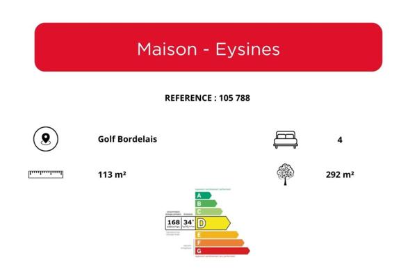 Maison à vendre 5 pièces de 113 m²