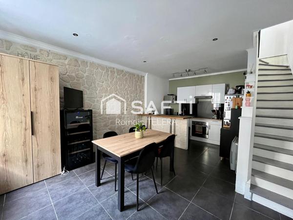Nansouty/Sacré-Cœur : maison de 60 m² (55m² carrez) dans le style d'un appartement en triplex