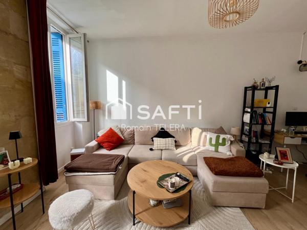 Nansouty/Sacré-Cœur : maison de 60 m² (55m² carrez) dans le style d'un appartement en triplex