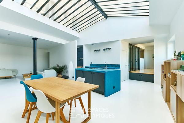 Loft d’architecte avec verrière – Jardin d’Éole