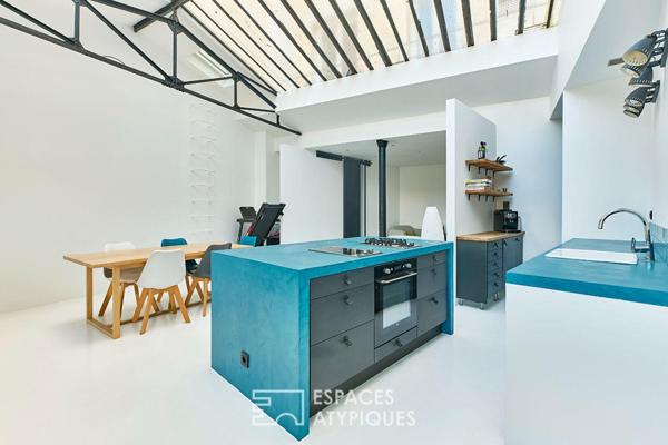 Loft d’architecte avec verrière – Jardin d’Éole