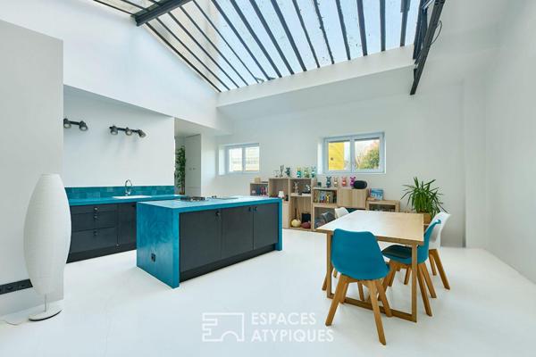 Loft d’architecte avec verrière – Jardin d’Éole