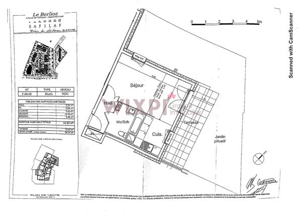 Studio meublé de 34 m² , Meylan