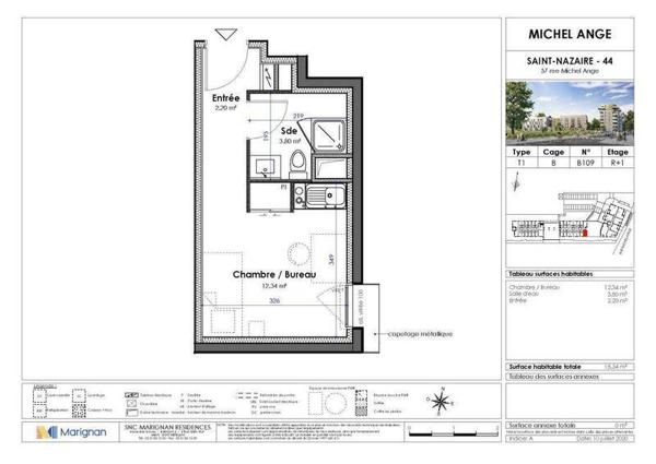 Appartement 1 pièce - 44600 Saint-Nazaire