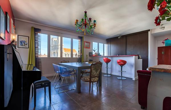 Appartement 3 pièces à vendre ? Centre-ville de Mantes-la-Jolie ? Vue Collégiale ? 2 chambres