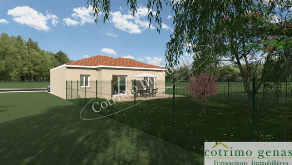 Genas Maison 89m² env.3Chbres Terrain de 372m²