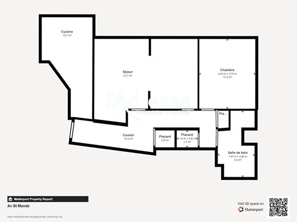 Grand 2 P / 1 chambre - 62.5m² - Au pied du métro PICPUS // Balcon