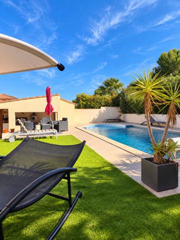 OUVEILLAN - MAISON 3 CHAMBRES - 89m² - JARDIN AVEC PISCINE SANS VIS A VIS