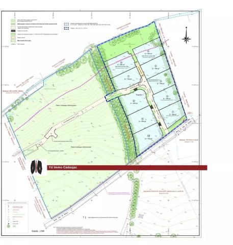 Vente immobilière : Terrain constructible à Martillac   856 m² 189 850 €- YD Immo Cadaujac.