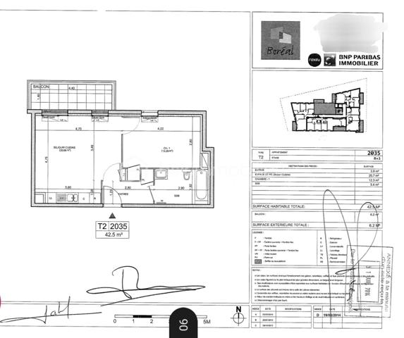 Appartement de 42,50 m²