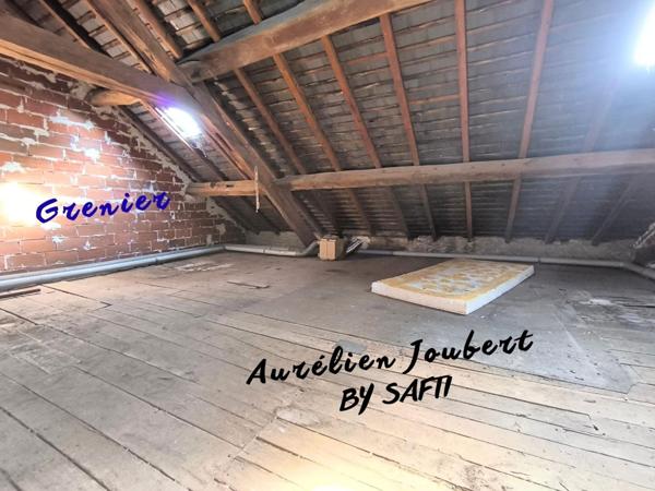 Maison de ville 80 m² avec garage 56 m² et jardin