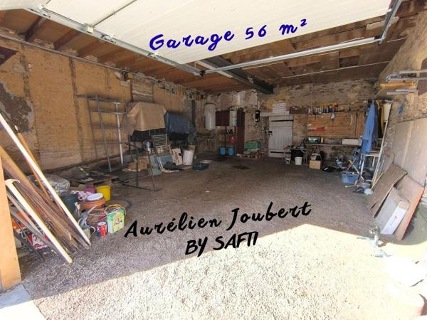 Maison de ville 80 m² avec garage 56 m² et jardin