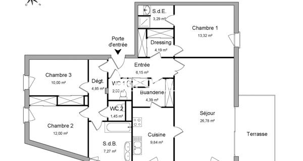 Location Appartement 4 pièces 105.53 m² - Draveil 91210