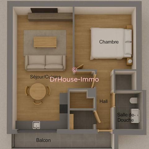 Appartement à vendre 2 pièces de 52 m²