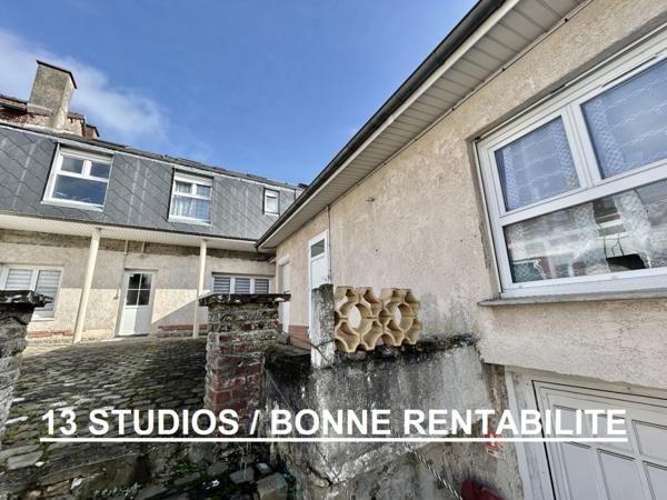 IMMEUBLE DE RAPPORT / 13 STUDIOS MEUBLES A 600m DE L'IUT.