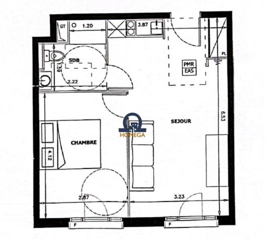 Vélizy-Villacoublay (78140) Appartement dans résidence d'affaires