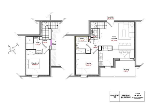 Appartement
         3 pièces
        - 61 m² 299 000 € *