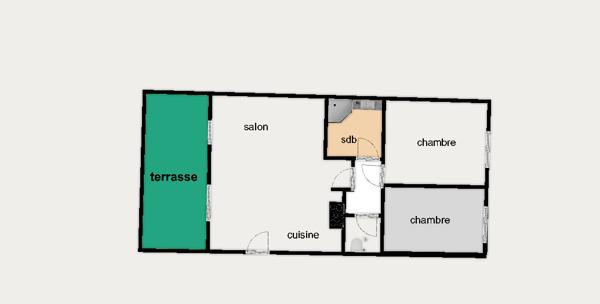 Appartement 3 pièces - 62 m²