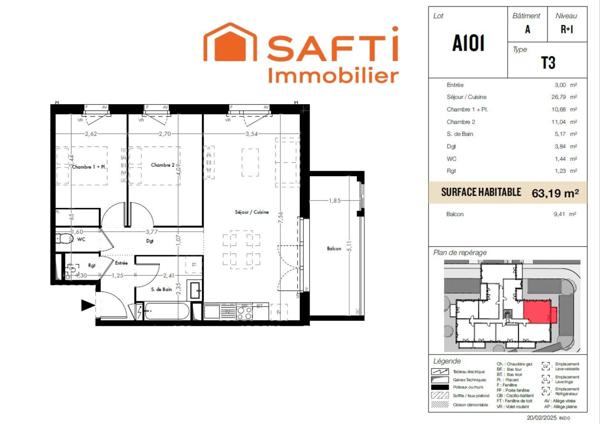 Appartement T3 Livraison fin 2026 Gagnac-sur-Garonne