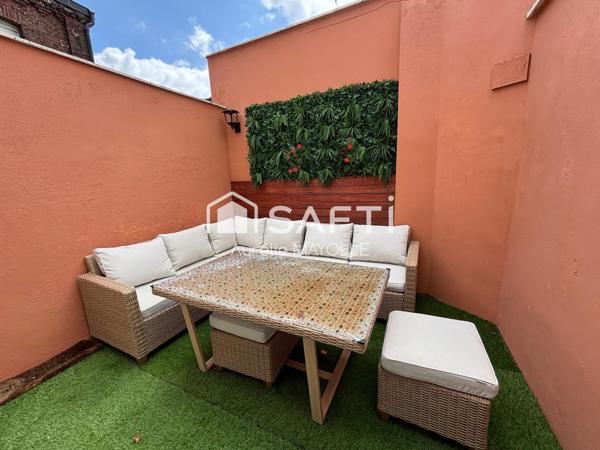 Maison de ville 1930, 4 chambres, jardin, garage