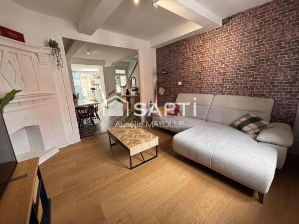 Maison de ville 1930, 4 chambres, jardin, garage