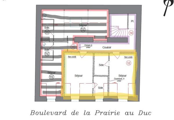 Un logement comprenant 2 chambres : 29.79 m2