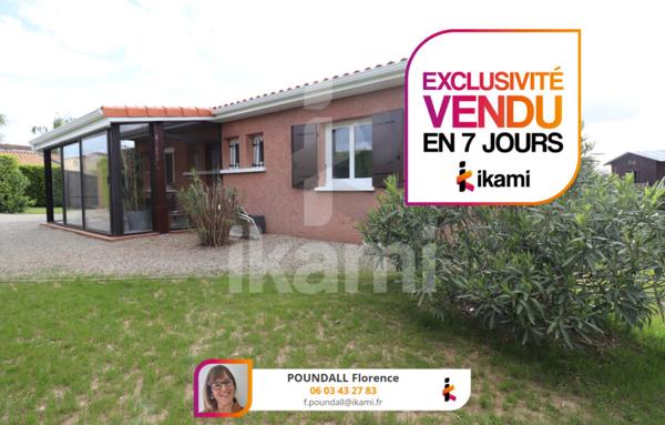 Villa plain-pied coeur d'Anneyron 3 chambres sur 645 m2 de terrain