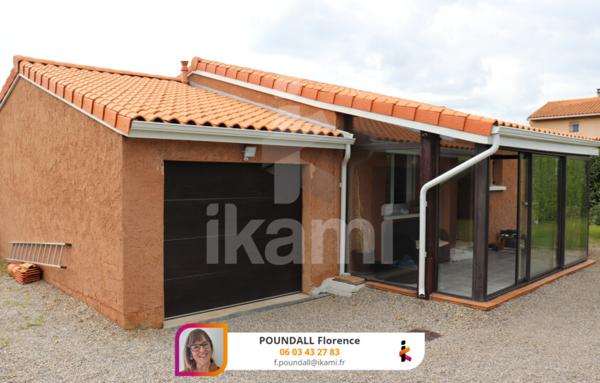 Villa plain-pied coeur d'Anneyron 3 chambres sur 645 m2 de terrain