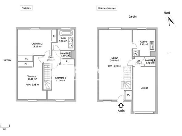 Location Maison 4 pièces 84.9 m² - 37 RUE DE JUSSIEU Roissy En Brie 77680