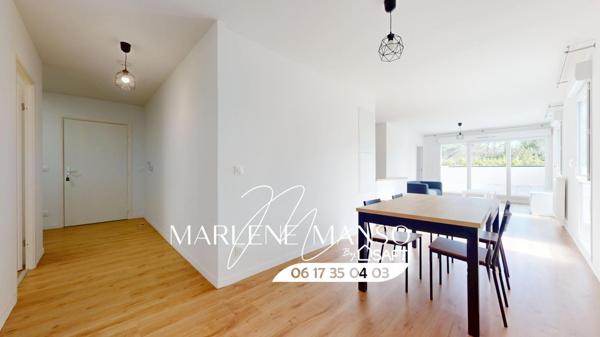 T4 proche du tram C avec grande terrasse et balcon