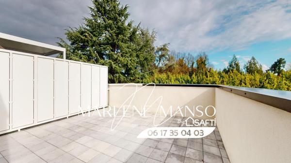 T4 proche du tram C avec grande terrasse et balcon