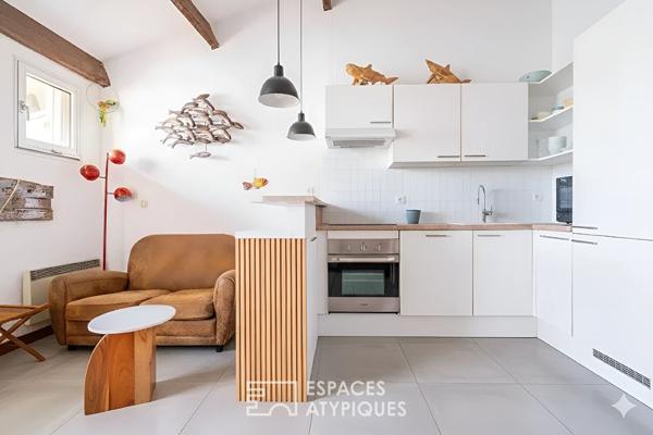 Appartement en dernier étage avec vue sur la Marina à Canet-Plage