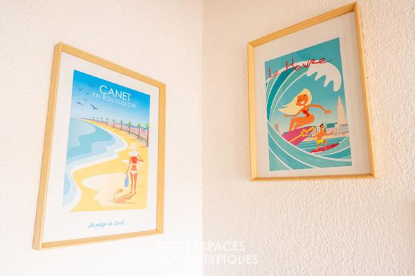 Appartement en dernier étage avec vue sur la Marina à Canet-Plage