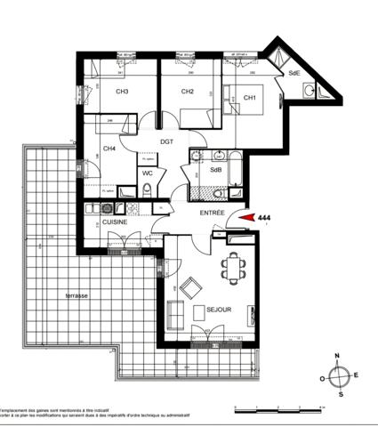 Appartement 5 pièces - 89 m² Exclusivité efficity