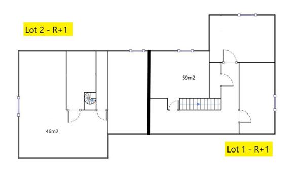 Maison à vendre    2 pièces •  Dommartin