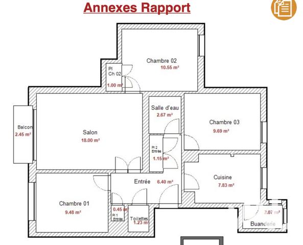 Appartement à vendre 4 pièces 71 m² Houilles