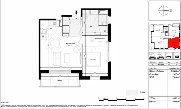 37100 – TOURS – T2 – BALCON – PARKING – POMPE À CHALEUR - JARDINS PARTAGÉS - RÉSIDENCE MODERNE ET ÉCO-RESPONSABLE