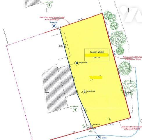 LA RICHARDAIS - Terrain à bâtir de 281m² libre de constructeur