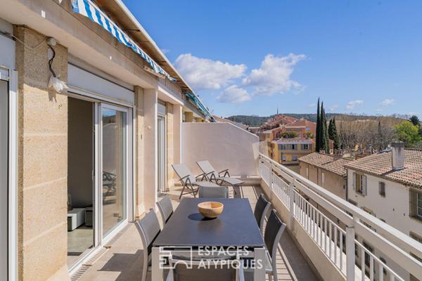 ROOFTOP D’EXCEPTION AU DERNIER ETAGE AVEC VUE SUR LES TOITS