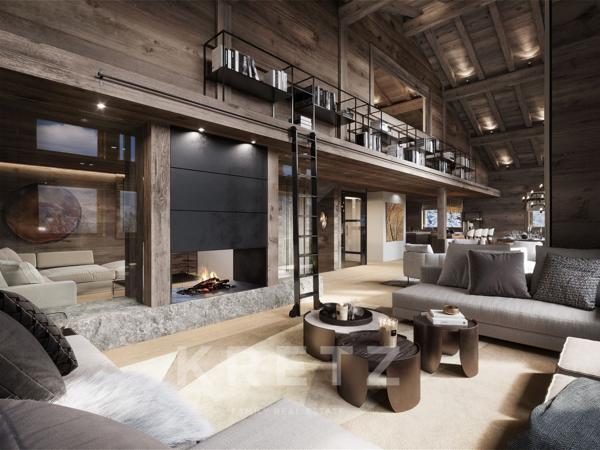 MEGEVE- MONT D'ARBOIS - Chalet vendu en l'état futur d'achèvement 340 m2