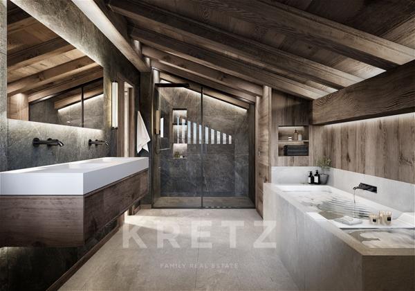 MEGEVE- MONT D'ARBOIS - Chalet vendu en l'état futur d'achèvement 340 m2