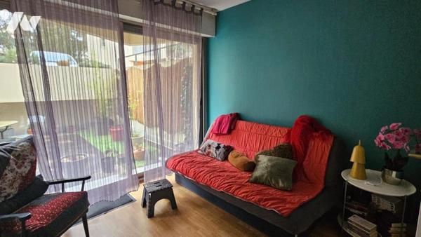 Appartement T3 avec spacieux jardin, garage et cave 