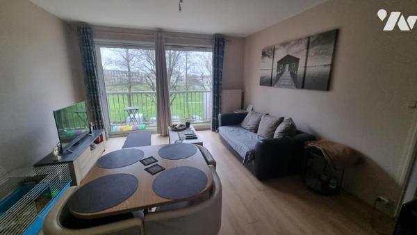 Wattrelos quartier "Mousserie" appartement T2 rénové d'environ 47 m² avec balcon et cave