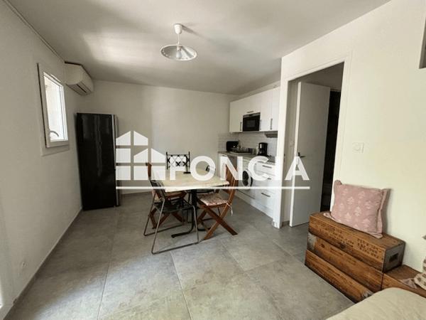 Location Studio meublé 22.09 m² - LES FOULQUES 651 AVENUE DE CAMARGUE Appart 103 RDC Le Grau Du Roi 30240
