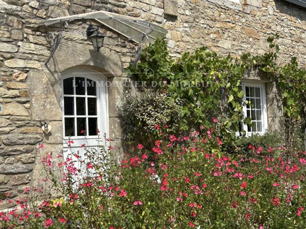 Saint-Armel (56450) Magnifique Longère en Pierre à Deux Pas de la Plage – Petite Vue Mer Côté Golfe !