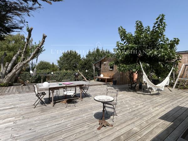 Saint-Armel (56450) Magnifique Longère en Pierre à Deux Pas de la Plage – Petite Vue Mer Côté Golfe !