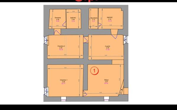 Appartement à vendre    3 pièces • 105,63 m2 Marignier