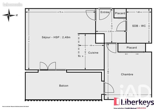Appartement à vendre 2 pièces 41 m² Muret